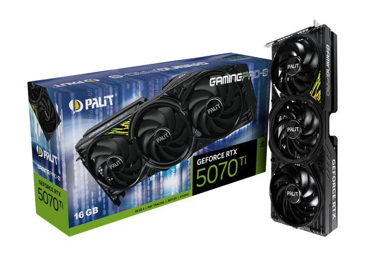 Видеокарта Palit GeForce RTX 5070 Ti GamingPro-S (NE7507T019T2-GB2031U) - Фото 11 Видеокарта Palit GeForce RTX 5070 Ti GamingPro-S (NE7507T019T2-GB2031U) - изображение 11