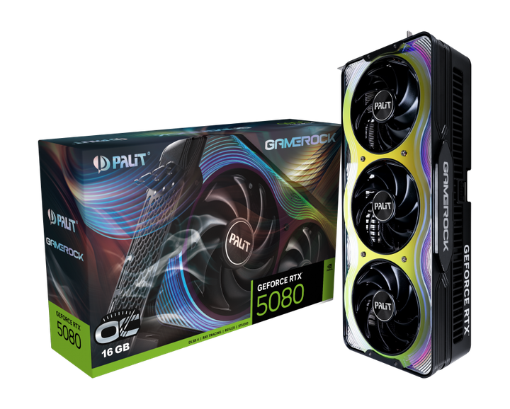 Відеокарта Palit GeForce RTX 5080 GameRock OC (NE75080T19T2-GB2030G) - зображення 10
