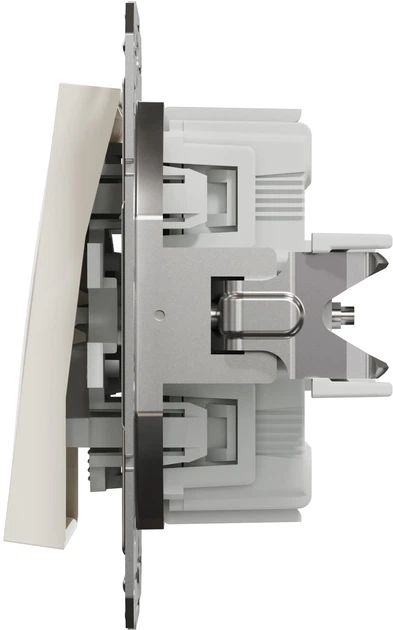 1-клавішний вимикач Schneider Electric Asfora кремовий без рамки (EPH0170123) - изображение 3