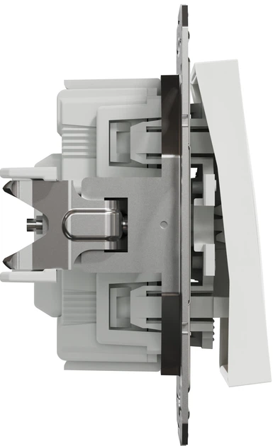 1-клавішний вимикач Schneider Electric Asfora з підсвіткою білий без рамки (EPH1470121) - изображение 3