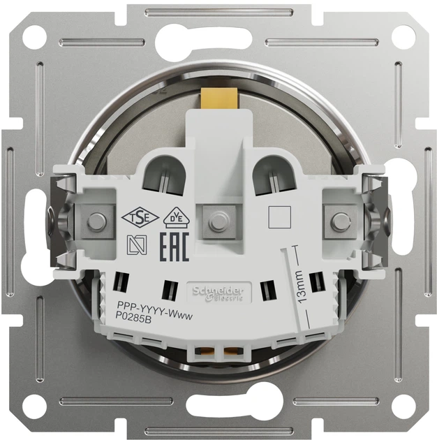 Розетка з заземленням з захисними шторками Schneider Electric Asfora Бронза EPH2900269 - изображение 2