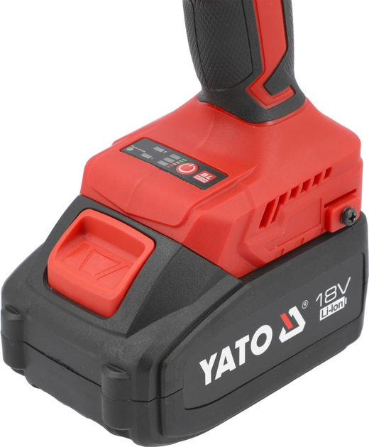 Гайковерт ударний акумуляторний YATO безщітковий 18 В 1/2'' 350Нм 4 Ah (YT-8277925) - зображення 6