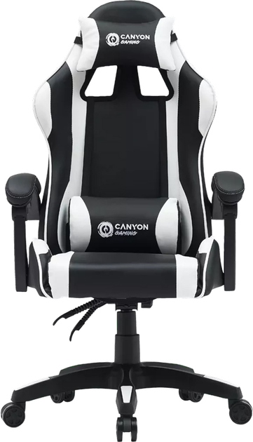 Крісло геймерське Canyon Core SGCH2 Black-White (CNE-SGCH2W) - зображення 1