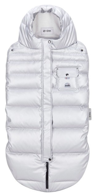 Śpiworek zimowy do wózka Cybex Platinum Arctic Srebrzysty 521000827 (4063846058556) - obraz 1