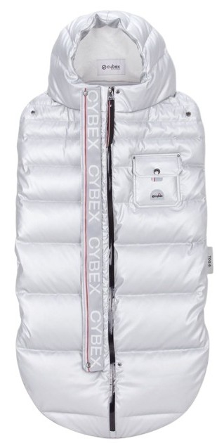 Śpiworek zimowy do wózka Cybex Platinum Arctic Srebrzysty 521000827 (4063846058556) - obraz 2