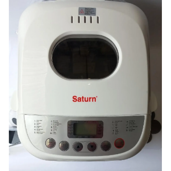 Хлібопічка Saturn 1776, 600 Вт, біла, 19 програм для випікання. - зображення 2