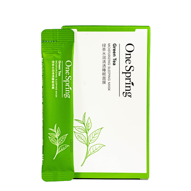 Нічна маска для обличчя OneSpring Green Tea Moisturizing із екстрактом чайного дерева - Фото 1 Нічна маска для обличчя OneSpring Green Tea Moisturizing із екстрактом чайного дерева - зображення 1