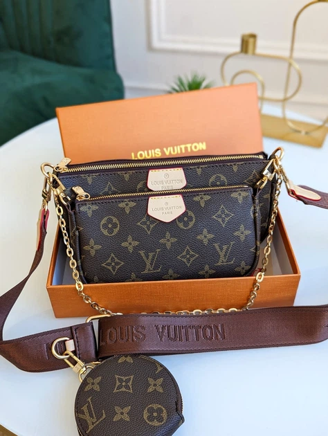 Женская сумка Клатч 3 в 1 Louis Vuitton Multi Pochette bag