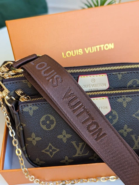 Женская сумка Клатч 3 в 1 Louis Vuitton Multi Pochette bag