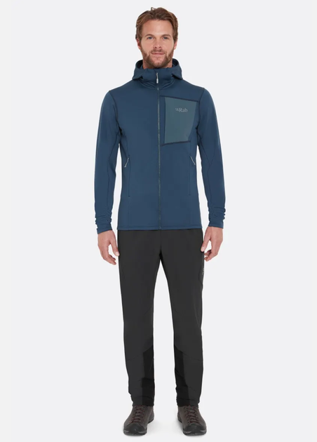 Кофта мужская флисовая Rab Superflux Hoody, Tempest Blue, М (RB QFG-13-TMB-MED) - изображение 9