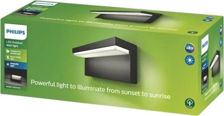 Lampa uliczna ścienna Philips Bustan 9W (915005378301) - obraz 2