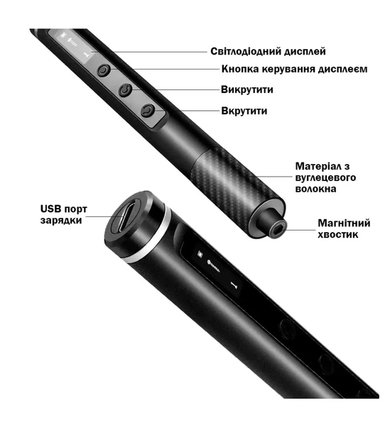 Електрична викрутка 71в1 із набором презиційних магнітних біт для ремонту смартфонів, ноутбуків - изображение 6
