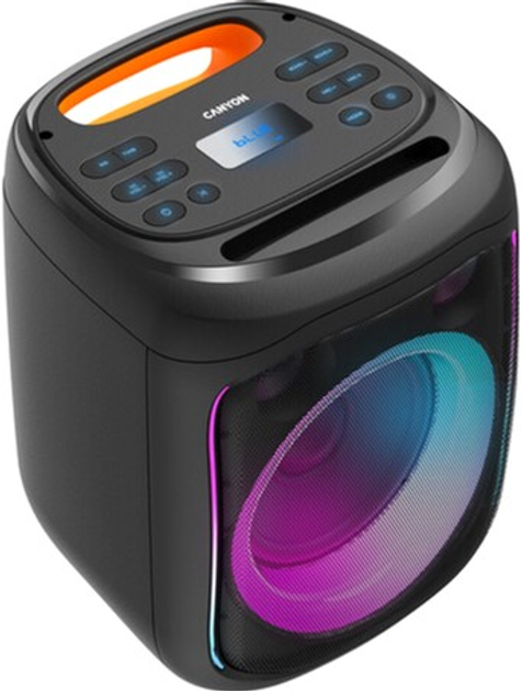 Głośnik przenośny Canyon OnFun 5 Partybox 40W RGB Black-Orange (CNE-PBSP5) - obraz 2
