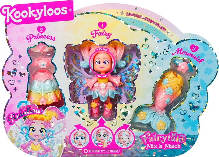 Ігровий набір із лялькою Kookyloos Fairytale Рейнбоу PKLSP106IN210 (8431618040188) - зображення 1
