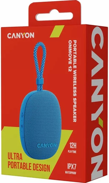 Głośnik przenośny Canyon OnMove 12 5W Blue (CNE-CBTSP12BL) - obraz 4