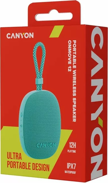 Портативна колонка Canyon OnMove 12 5W Mint (CNE-CBTSP12MT) - зображення 4