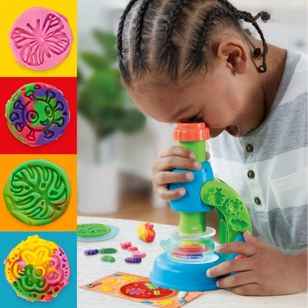 Ігровий набір Hasbro Play-Doh Пластилін мікроскоп з підсвічуванням (5010996289568) - зображення 5