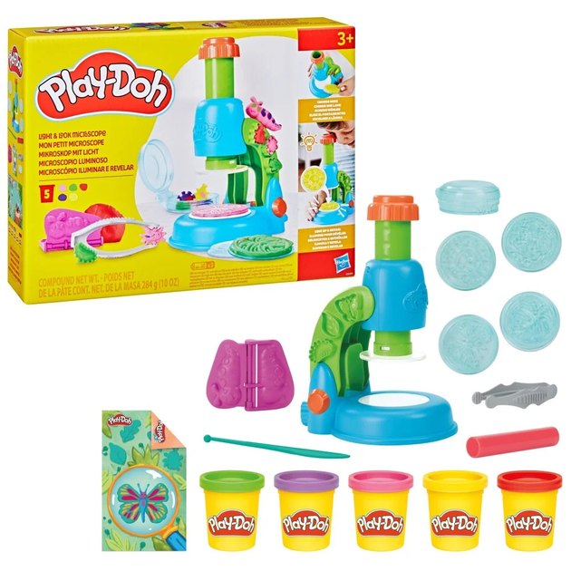 Ігровий набір Hasbro Play-Doh Пластилін мікроскоп з підсвічуванням (5010996289568) - зображення 14