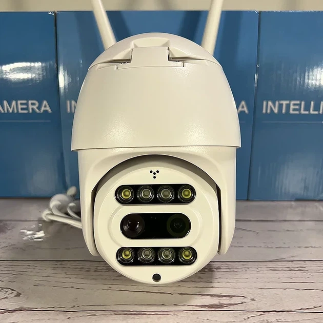 Поворотная PTZ камера наблюдения CF26 Wi Fi уличная с объективами 4 мм и 12 мм Full HD 2 Мп - Фото 5 Поворотная PTZ камера наблюдения CF26 Wi Fi уличная с объективами 4 мм и 12 мм Full HD 2 Мп - изображение 5