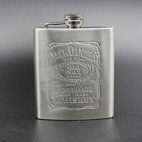 Подарочный набор 4 в 1 фляга 200 мл, стопки и воронка Vexal Jack Daniel's серый (М1576) - изображение 3