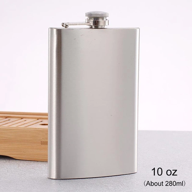 Фляга из нержавеющей стали 280 мл (10oz) Vexal, серая (М1570) - изображение 8