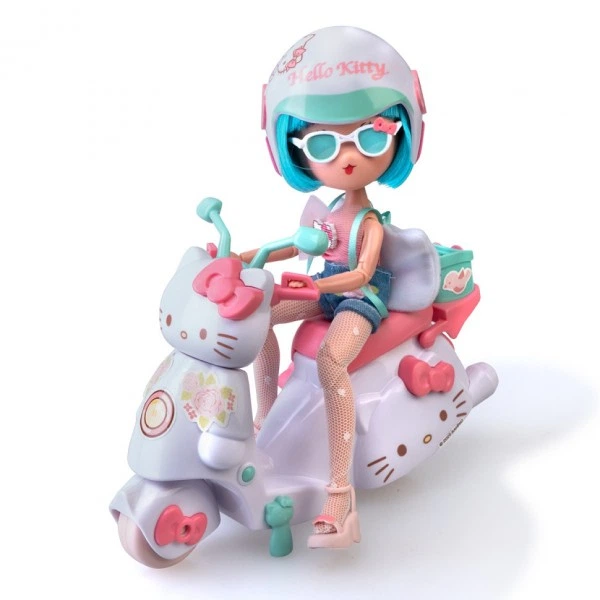 Дитяча лялька "Красуня Пінк на скутері" 4SF Manga Dolls HKTF3000 серії "Hello Kitty" - Фото 2 Дитяча лялька "Красуня Пінк на скутері" 4SF Manga Dolls HKTF3000 серії "Hello Kitty" - зображення 2
