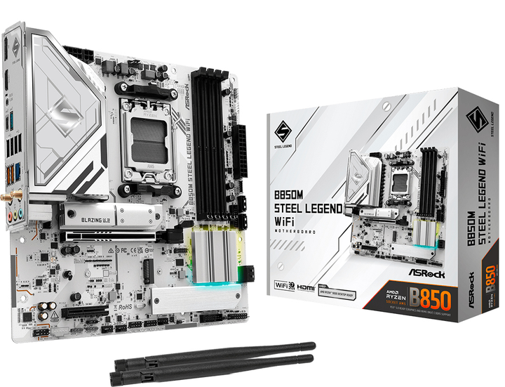 Материнська плата ASRock B850M Steel Legend Wi-Fi (sAM5, AMD B850, PCI-Ex16) - зображення 5