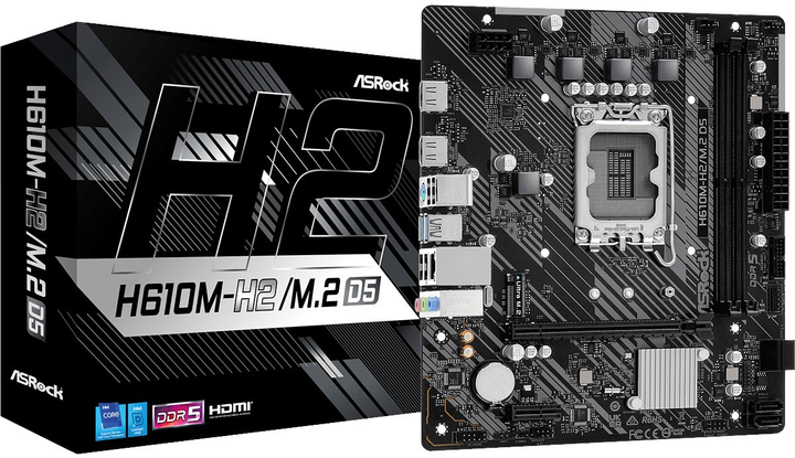 Płyta główna ASRock H610M-H2/M.2 mATX  LGA1700 DDR4 (s1700, Intel H610, PCI-Ex16) - obraz 5