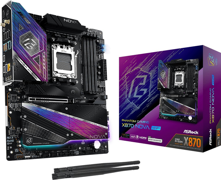 Płyta główna ASRock X870 Nova WiFi (sAM5, AMD X870, PCI-Ex16) - obraz 9