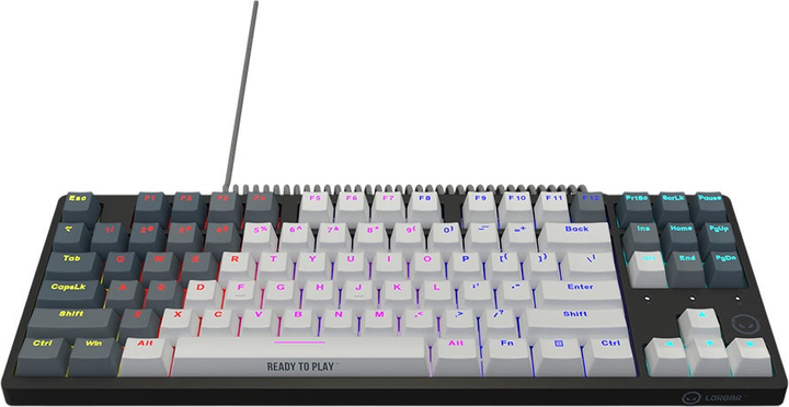 Klawiatura przewodowa Lorgar Azar 514 TKL RGB USB White (LRG-GK514TKL-WH-US) - obraz 4