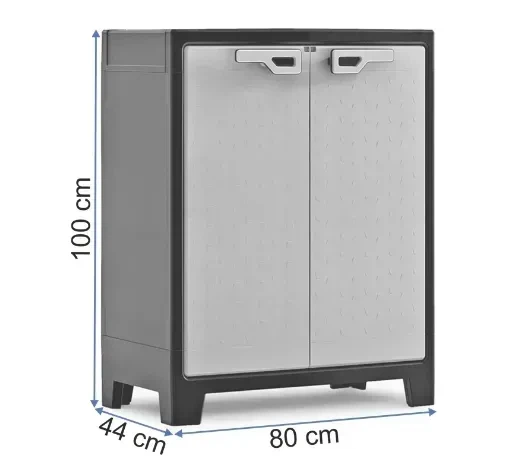 Шафа Keter/Kis Titan Low Cabinet сіро-чорна низька пластикова багатофункціональна (240618) - изображение 2