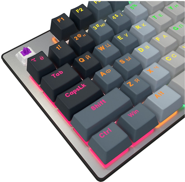 Клавіатура дротова Lorgar Azar 514 RGB USB White (LRG-GK514W-RU) - зображення 5