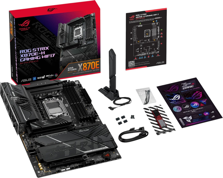 Материнська плата ASUS ROG STRIX X870E-H GAMING WIFI (sAM5, AMD X870E, PCI-Ex16) - зображення 9