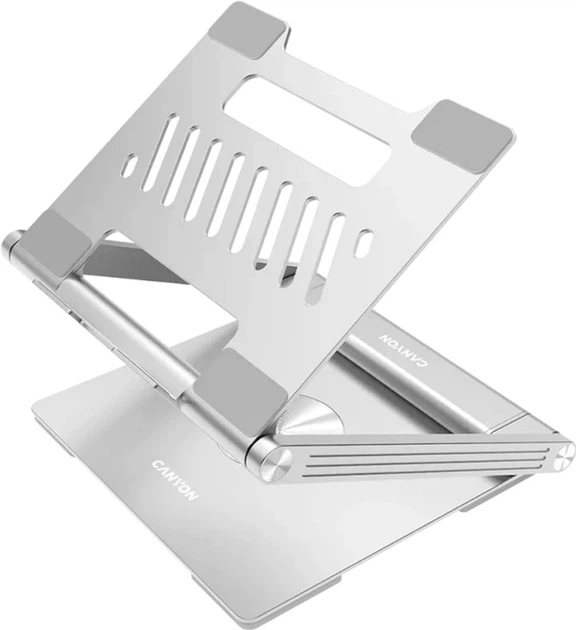 USB-хаб Canyon OnStand 2 Aluminium 6-in-1 з підставкою для ноутбука (CNS-SDS2) - зображення 2