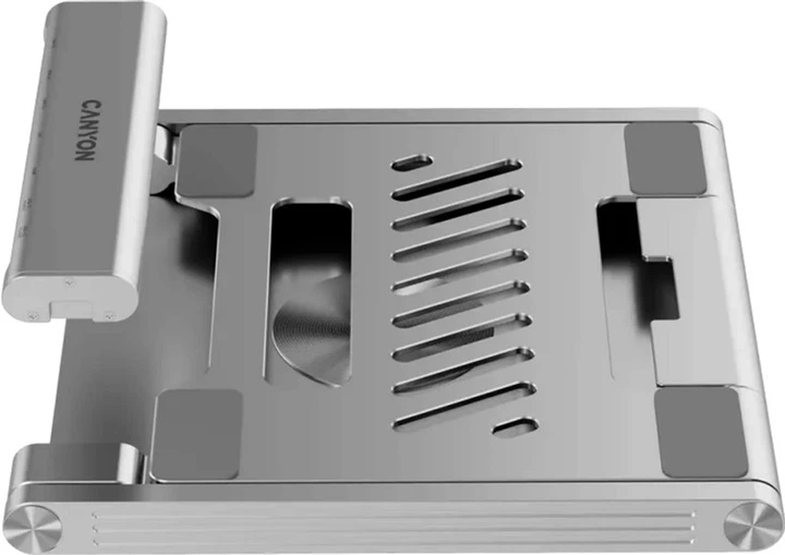 USB-хаб Canyon OnStand 2 Aluminium 6-in-1 з підставкою для ноутбука (CNS-SDS2) - зображення 9