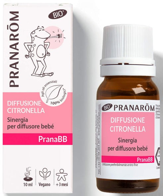 Olejek eteryczny na komary Pranarom Diffusione Citronella 10 ml (5420008533808) - obraz 2