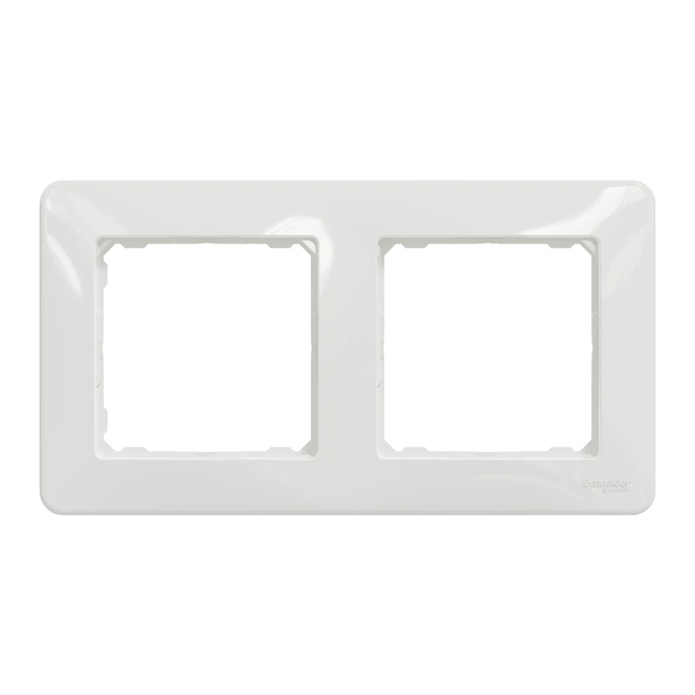 Рамка Schneider Electric Sedna Design двухместная белая SDD311802 - изображение 7