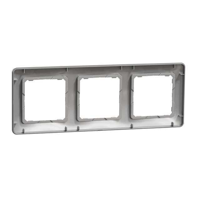 Рамка Schneider Electric Sedna Design трёхместная алюминий SDD313803 - изображение 6