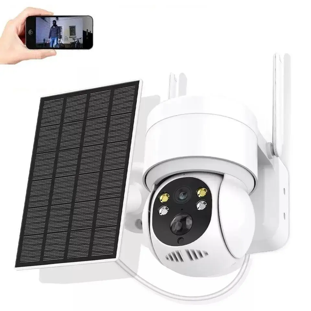 Wi Fi камера видеонаблюдения с солнечной панелью TQ2 Icsee IP камера 2 Мп с удаленным доступом - Фото 6 Wi Fi камера видеонаблюдения с солнечной панелью TQ2 Icsee IP камера 2 Мп с удаленным доступом - изображение 6