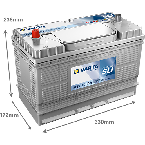 Автомобильный аккумулятор Varta Promotive HD 105Ah (H17) (605 102 080) (John Deere, Case IH) - изображение 2