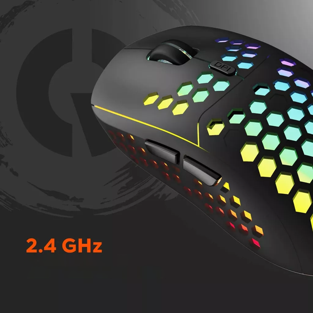 Мышь Canyon Haster GMW-18 Gaming Wireless Black (CND-SGMW18) - Фото 8 Мышь Canyon Haster GMW-18 Gaming Wireless Black (CND-SGMW18) - изображение 8