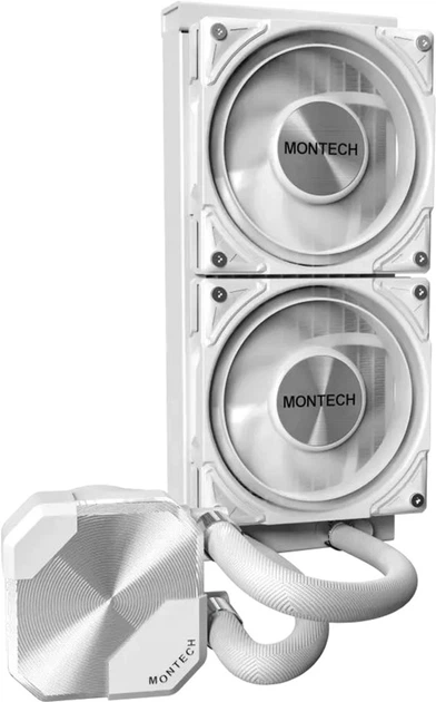 Chłodzenie wodne Montech HyperFlow Silent 240 White (HYPERFLOW SILENT 240 (W)) - obraz 4