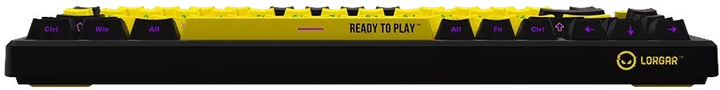 Клавіатура бездротова Lorgar RGB USB/Wireless Yellow (LRG-KBP7075W-YL-US) - зображення 5