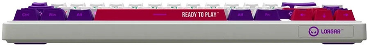 Клавіатура бездротова Lorgar RGB USB/Wireless White (LRG-KBP70MW-WH-US) - зображення 6