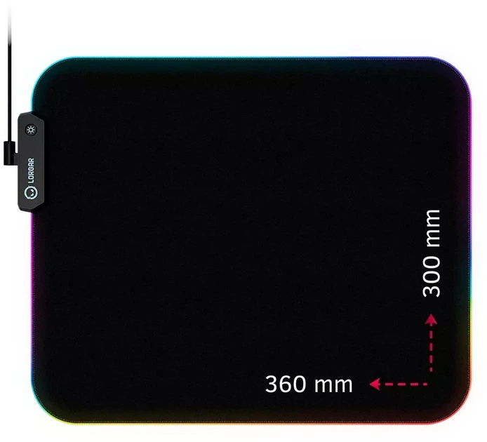 Podkładka pod mysz Lorgar Steller 913 RGB Black (LRG-GMP913) - obraz 4