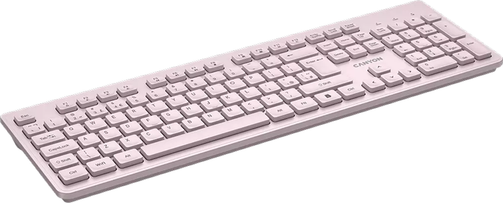 Клавіатура бездротова Canyon HKB-W01 Silent Wireless Beige (CNS-HKBW01BG) - зображення 4
