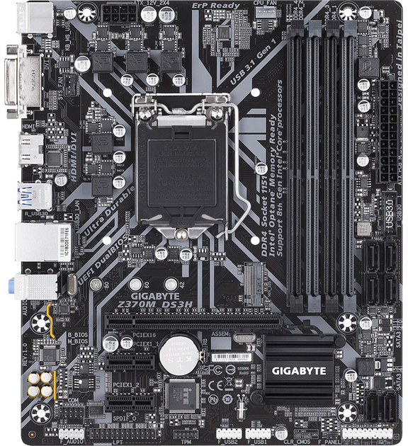 Материнская плата Gigabyte Z370M DS3H (s1151, Intel Z370, PCI-Ex16 ...