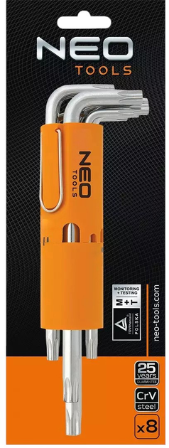 Zestaw kluczy NEO Tools Torx długie T10-T50 8 szt. 09-524 (5907558414295) - obraz 6