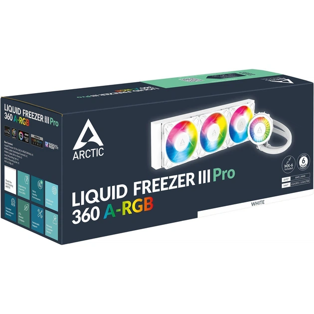Система водяного охлаждения Arctic Liquid Freezer III Pro 360 A-RGB White (ACFRE00188A) [143365] - изображение 6