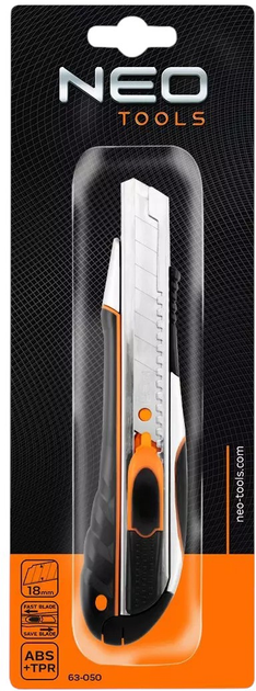 Ніж із сегментним лезом NEO Tools 18 мм 63-050 (5907558420760) - зображення 4